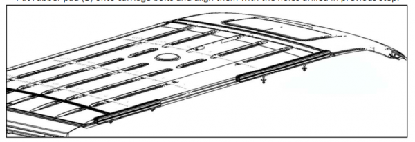 T1N 2001-2006 Sprinter Van Roof Rack Rail mount system - Image 2