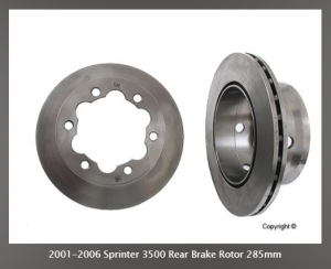 2001-2006 T1N Sprinter 2500 3500 Front & Rear Rotors 15 inch/16 inch