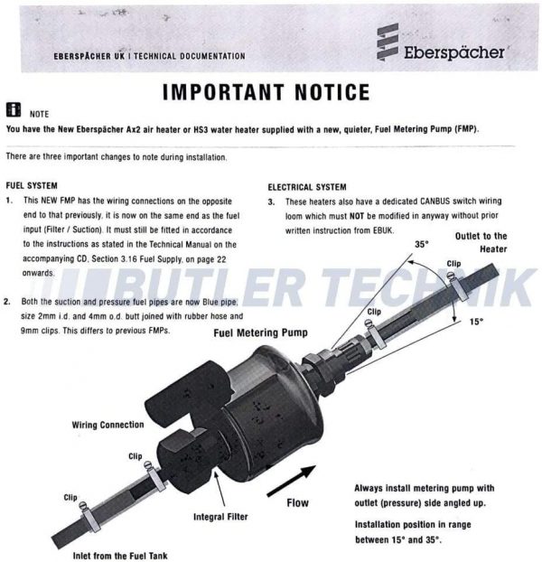 Espar / Eberspacher Airtronic D2 12v (2.2kW) Heater Kit for your 2001-2006 Sprinter Van - Free Shipping - Image 5