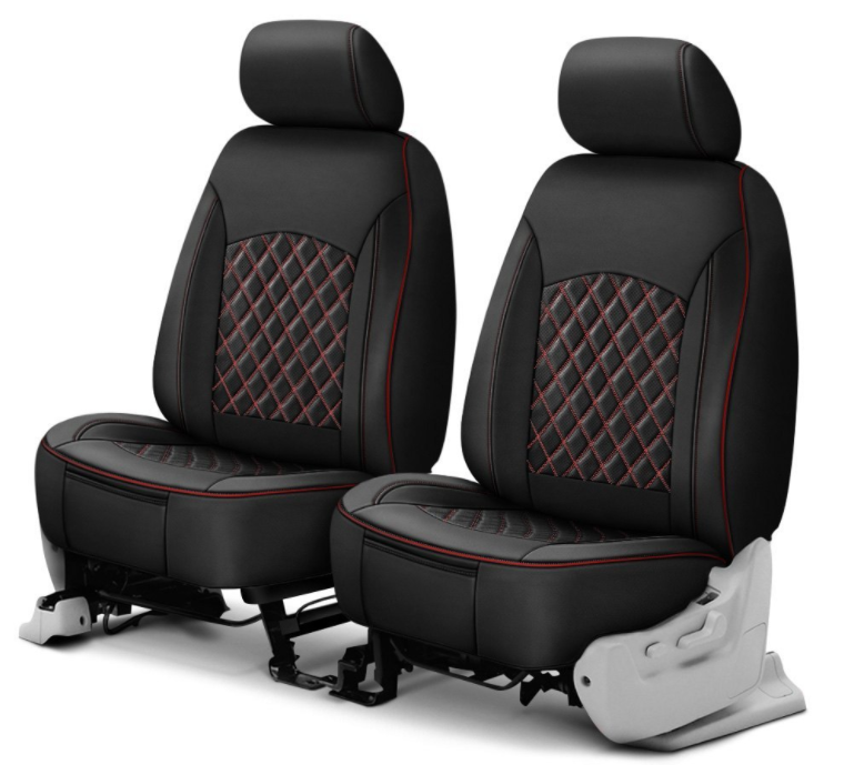 Texmar Designed to fit MERCEDES SPRINTER 2002-2006, VW CRAFTER 2002-2006  RHD BLACK-RED ECO LEATHER Seat Covers 2+1 (1 single 1 double) – Texmar Ltd.