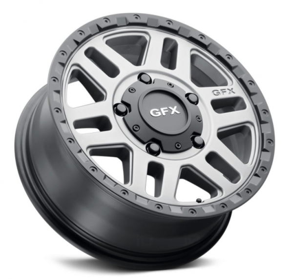 T1N 2001-2006 Sprinter Van Matte Gray with Matte Black Lip 17x8 Wheels - Image 2