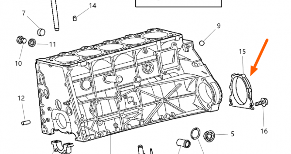 T1N 2001-2006 Sprinter Van Crankshaft Rear Main Seal - Image 4