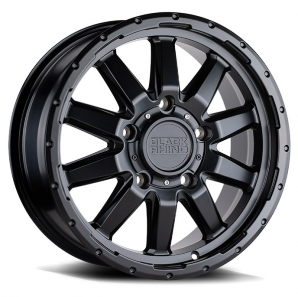 T1N 2001-2006 Sprinter Van Wheels Matte Black Rhino 5x130 17"x7.5"