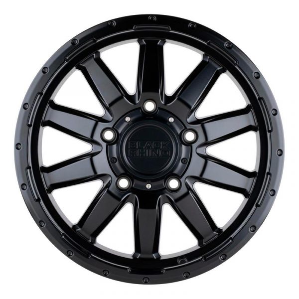 T1N 2001-2006 Sprinter Van Wheels Matte Black Rhino 5x130 17"x7.5" - Image 2