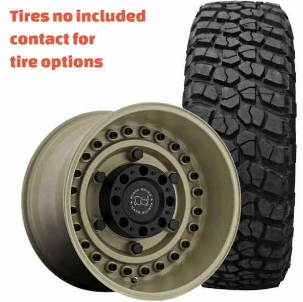 T1N 2001-2006 Sprinter Van Wheels Desert Black Rhino 5x130 17" 45mm offset - Image 4