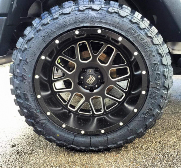 T1N 2001-2006 Sprinter Van Satin Black Milled 18" XD Wheels - Image 5