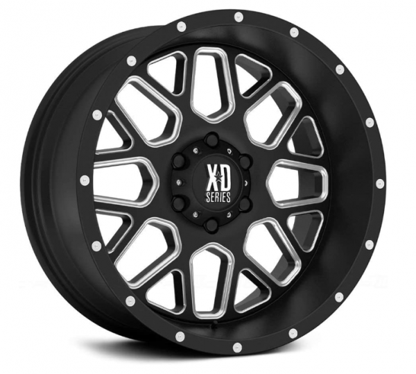T1N 2001-2006 Sprinter Van Satin Black Milled 18" XD Wheels - Image 2