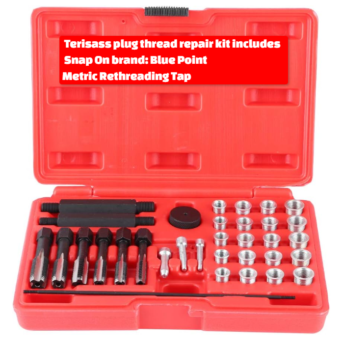 T1N 2002-2006 Dodge Sprinter Van Snap On / Blue-Point® Glow Plug  Rethreading Tap & Thread Repair Kit 