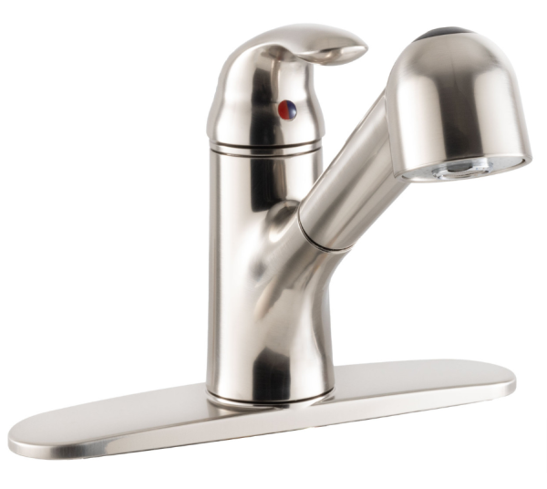 T1N Conversion Van Kitchen Pullout Faucet with Deck Brushed Nickel - Image 7
